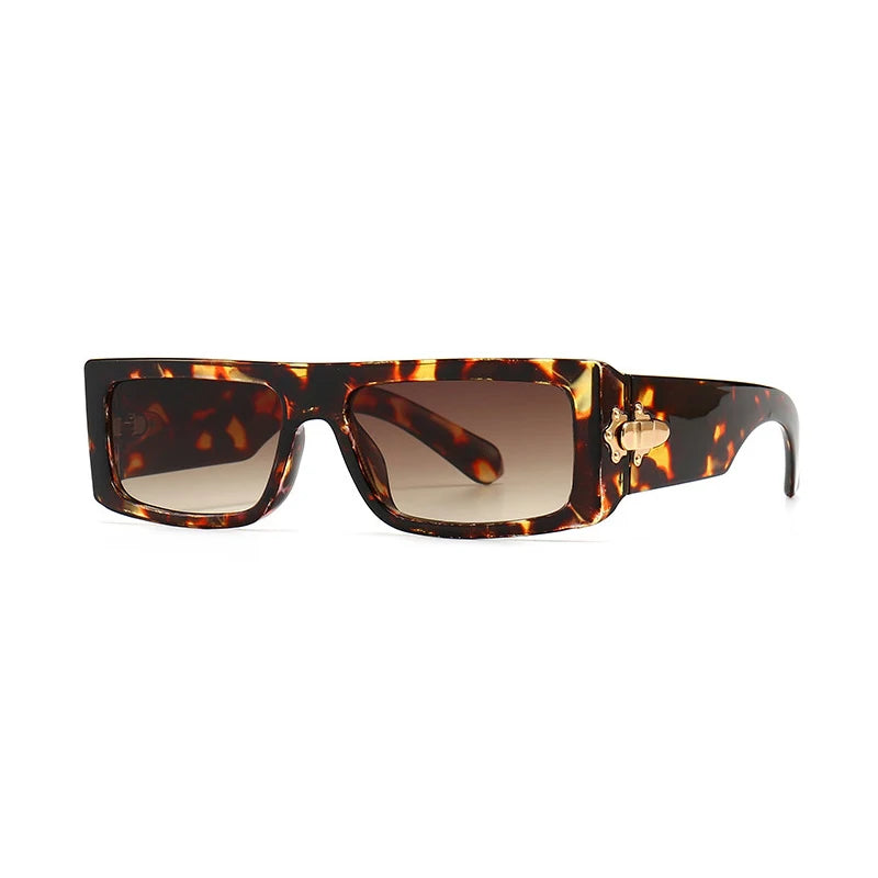 Booked & Busy Rectangle Sunglasses – Noir Reserve